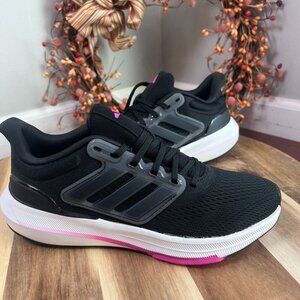 Adidas Ultrabounce  Running Athletic Shoe Sz 6.5US Black Lucid Fuchsia HP5785